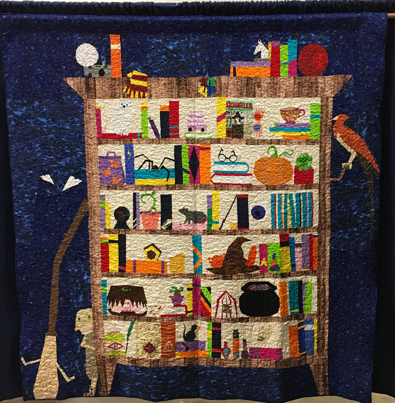 2020 Quilt Show Blue Ribbon Winners, Harry Potter Bookcase Quilt Pattern